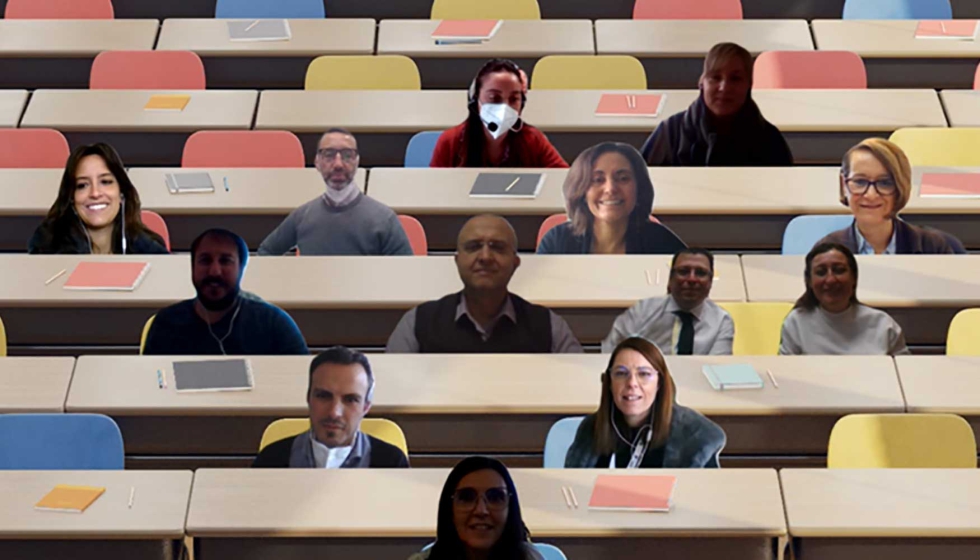 Miembros del consorcio Hi-Tech-TEX, durante la reunin virtual