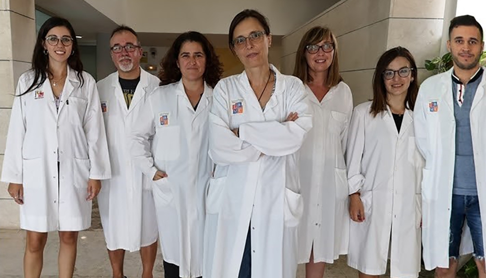 Equipo investigador del Instituto de Investigacin, Desarrollo e Innovacin en Biotecnologa Sanitaria de Elche (IDiBE) de la UMH...