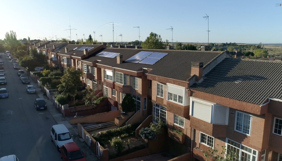 Planta de autoconsumo instalada por Iberdrola en un domicilio