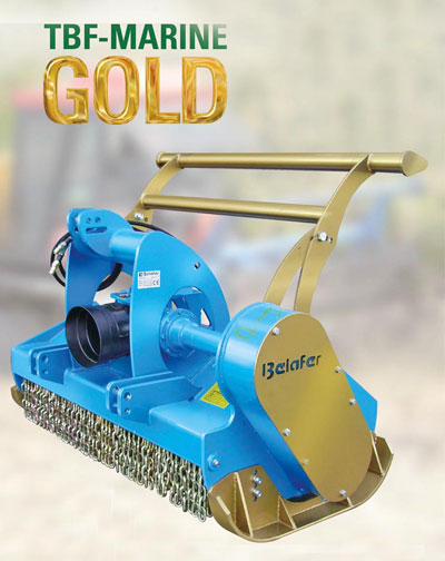 The series ' gold' is situated in a mid-range of tractors and machines