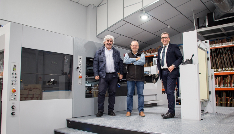 De izquierda a derecha, Jos Luis Gutirrez, anterior CEO de Heidelberg Spain; Rodrigo Snchez, fundador de Temps, y Juan Carlos Lozano...