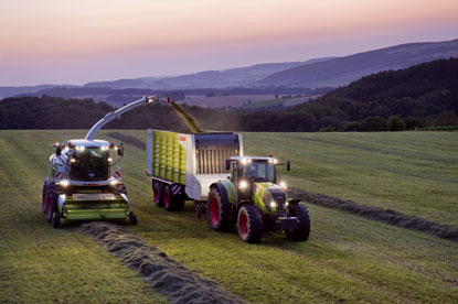 Mincer Claas forage with the Auto Fill System