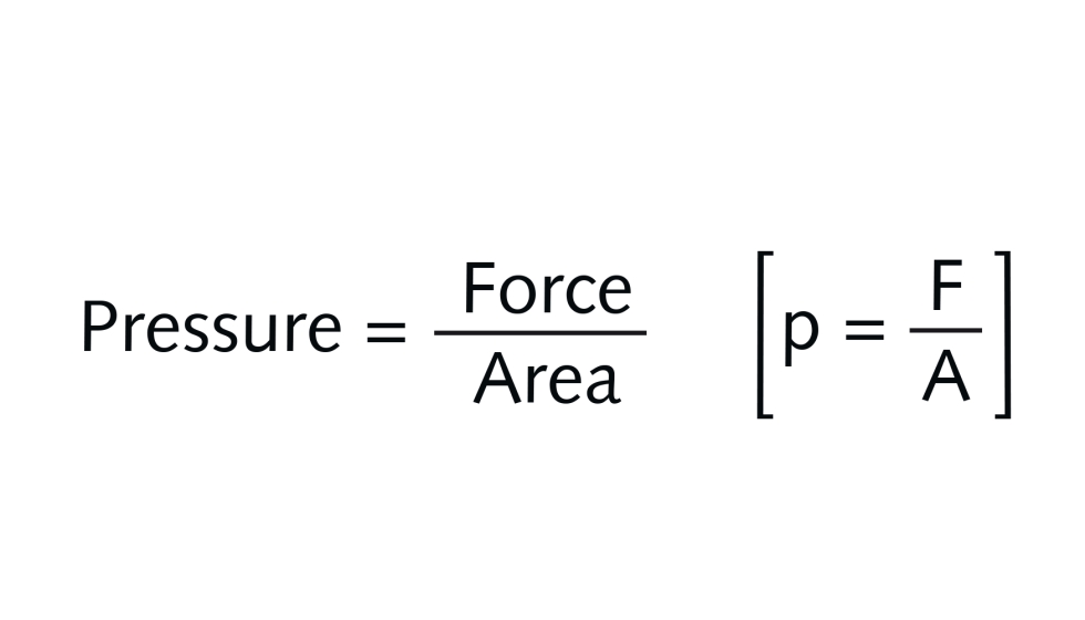 Figura 3. La presin es la fuerza que acta sobre un rea definida. Imagen: Busch Dienste GmbH