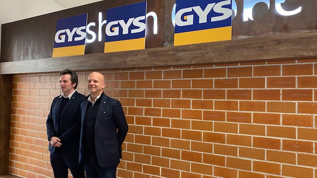 De izquierda a derecha, Nicolas Dreyfus, responsable de la filial espaola, y Bruno Bouygues, CEO del grupo GYS