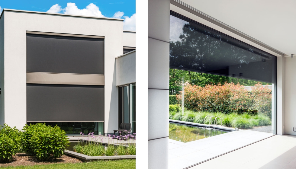 Con Fixscreen Minimal, Renson ha conseguido la integracin apenas visible del estor de proteccin solar en la fachada...