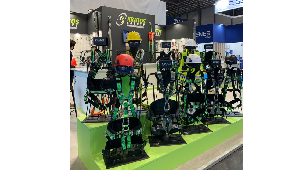 Gama de arneses de Kratos Safety expuesta en Sicur 2022 Gama de arneses de Kratos Safety expuesta en Sicur 2022
