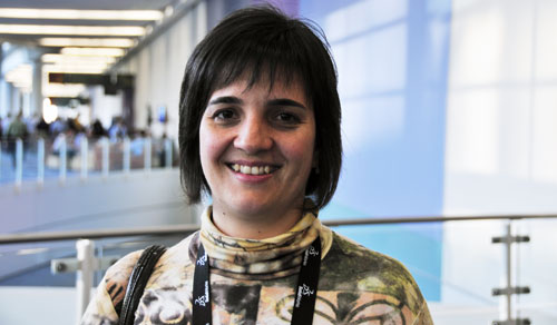 Marta Mata, durante su estancia en el congreso SolidWorks World 2010, en el Anaheim Convention Center