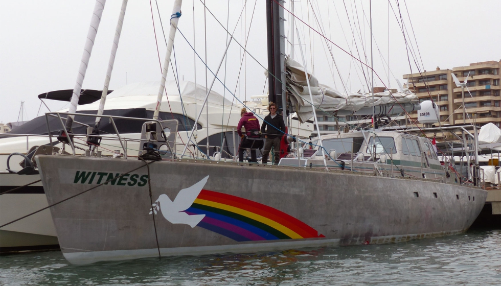Marina Port de Mallorca ha recibido en sus instalaciones al velero Witness, propiedad de Greenpeace, antes de seguir su marcha hacia el mar de Israel...