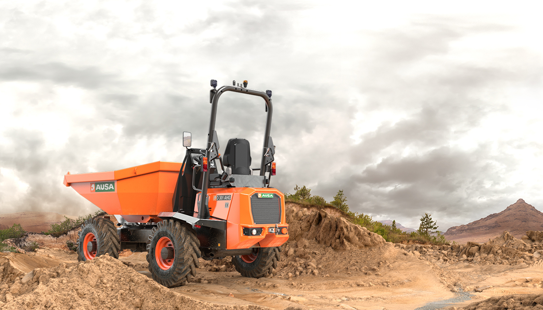 El nuevo dumper D301AHG incrementa un 12% la capacidad colmada de su tolva