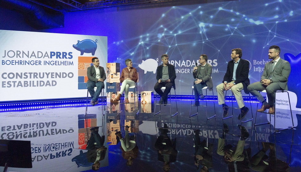 Mesa redonda de la jornada sobre PRRS organizada por Boehringer Ingelheim