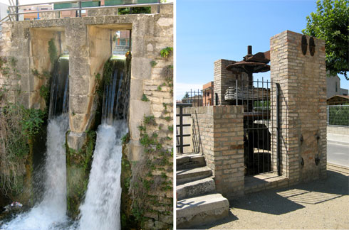 Imgenes de las presas y elementos que componen el Canal de Urgell. Foto:www.poblesdecatalunya.cat