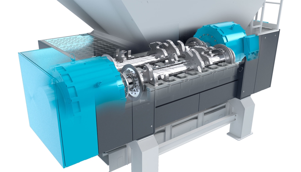 La VRZ es robusta y apenas necesita mantenimiento. Esta trituradora se distingue sobre todo por sus rotores. Imagen: Vecoplan AG...