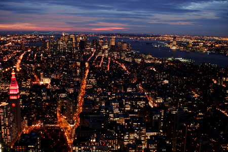 En ciudades como Nueva York el consumo energtico en alumbrado exterior es muy elevado. Foto: Diogo Ferrari