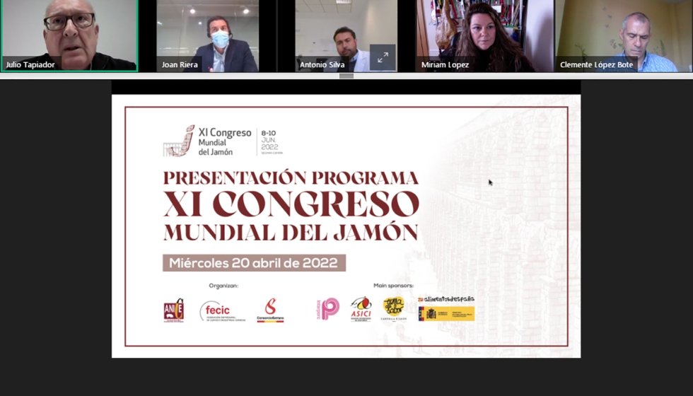 Presentacin del programa del Congreso Mundial del Jamn