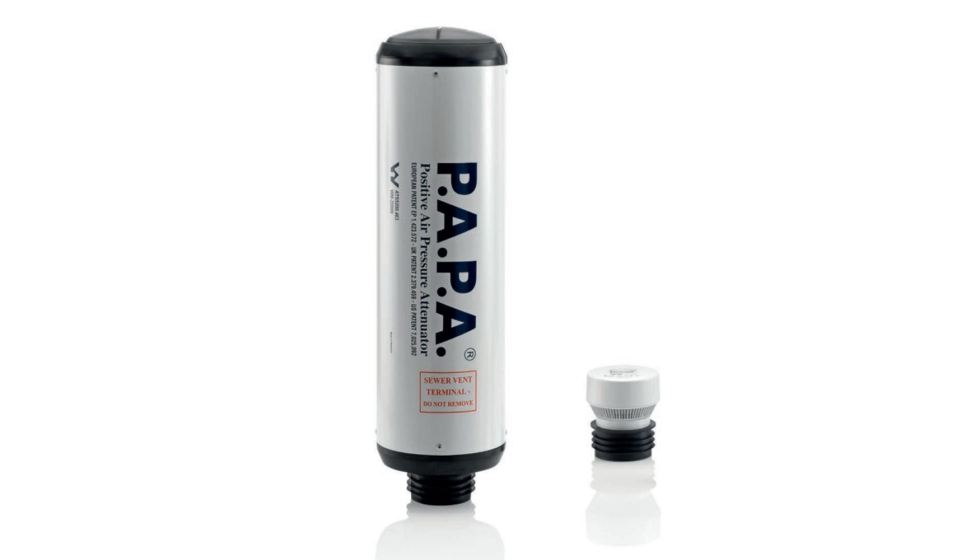La solucin PAPA (Positive Air Pressure Attenuator) de Aliaxis se presentar estos das en Rebuild
