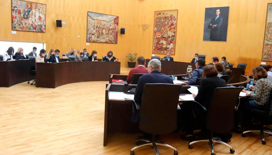 Imagen del pleno del Ayuntamiento de Benidorm celebrado el 25 de abril