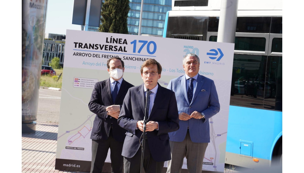 El alcalde de Madrid inaugur recientemente la nueva lnea 170 de la EMT