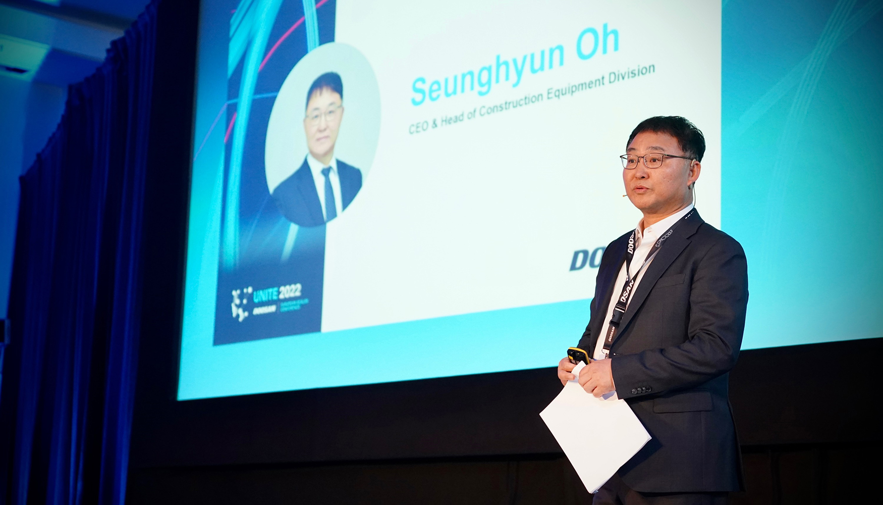 Seunghyun Oh, CEO of Hyundai Doosan Infracore