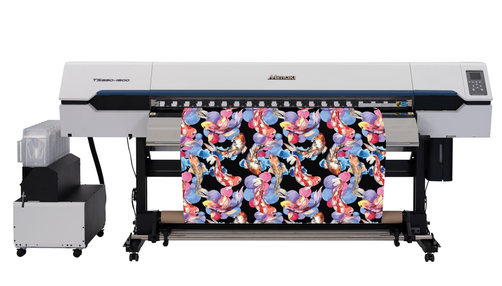 Los visitantes pueden ver la nueva serie 330 de Mimaki, una lnea de impresoras de inyeccin de tinta eco-solventes, incluido el modelo TS33...