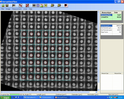 El software Versatile@flex proporciona al instante anlisis exactos de los sectores explorados de la plancha...