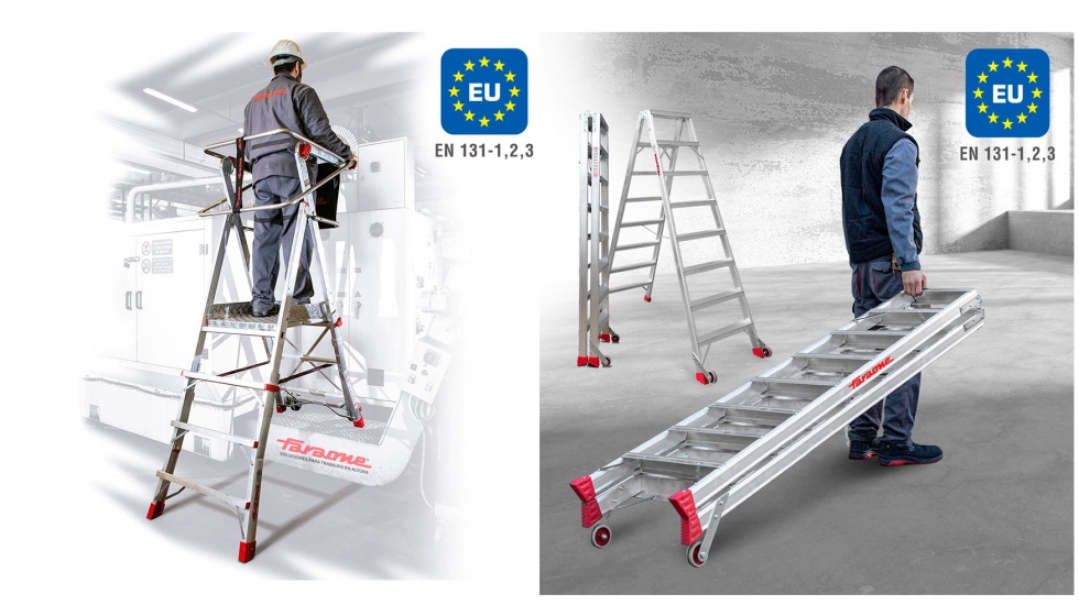 Ejemplos de escaleras EN 131-1.2-3. Imgenes de productos Farone Escaleras y Andamios S.L. www.faraone.es