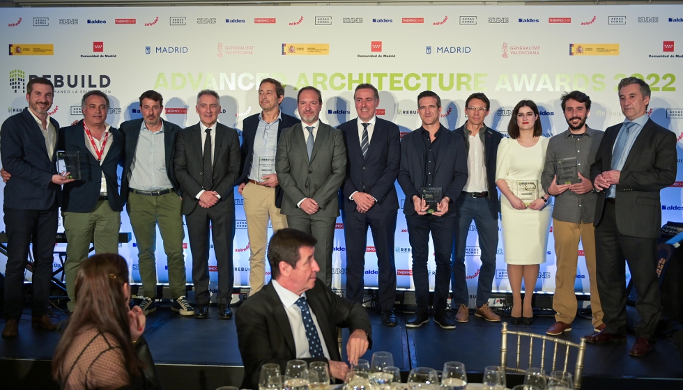 Foto de familia de todos los ganadores de la presente edicin de los Advanced Architecture Awards
