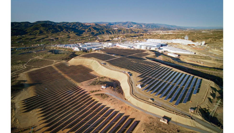 El futuro huerto fotovoltaico de Cosentino, con casi 37.000 placas solares, ser la mayor instalacin fotovoltaica de autoconsumo de Espaa...