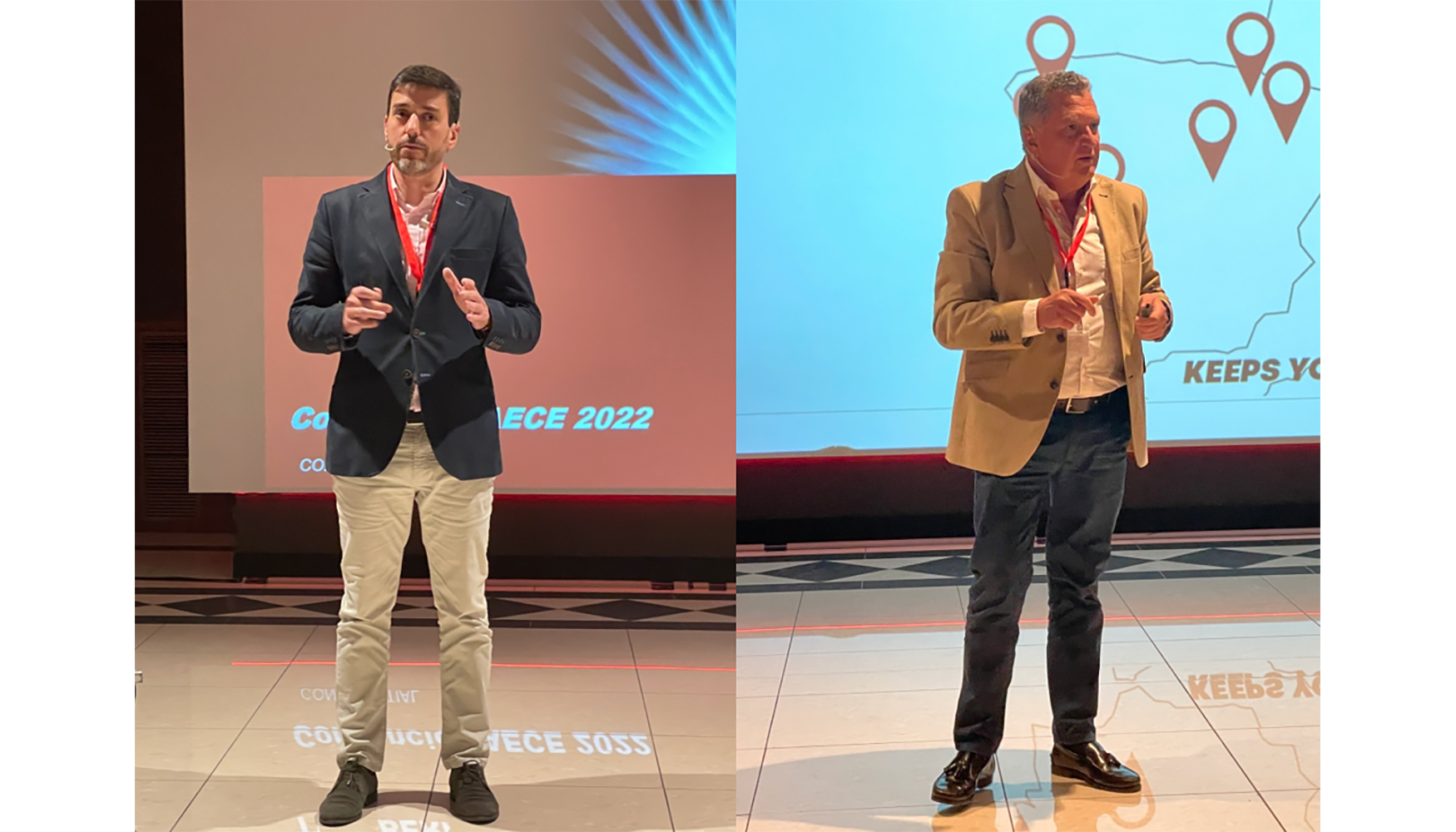 De izquierda a derecha: Rafael Duyos, director general de TVH Parts Iberia, y Javier Gonzlez, director general de Ventas de TVH Parts Iberia...