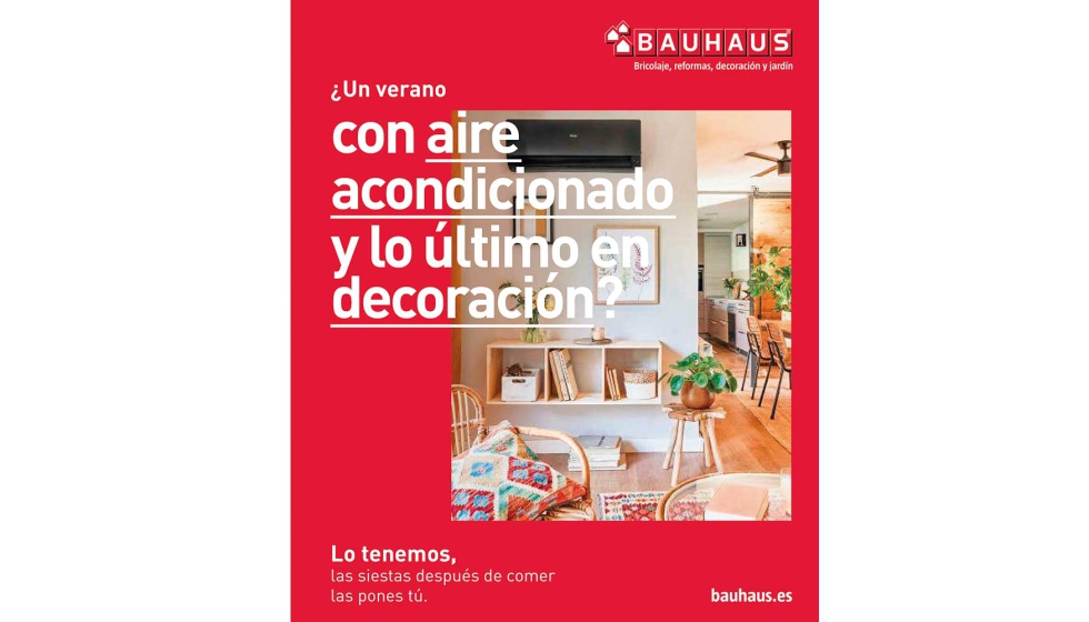Bauhaus presenta su nueva oferta en aires acondicionados y decoración para  el verano - Ferretería