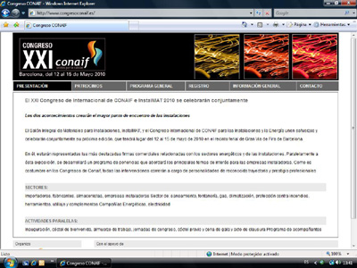 Pgina web de Conaif