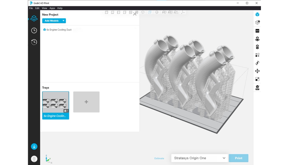 La plataforma de fabricacin aditiva GrabCAD permite interconectar las impresoras 3D...