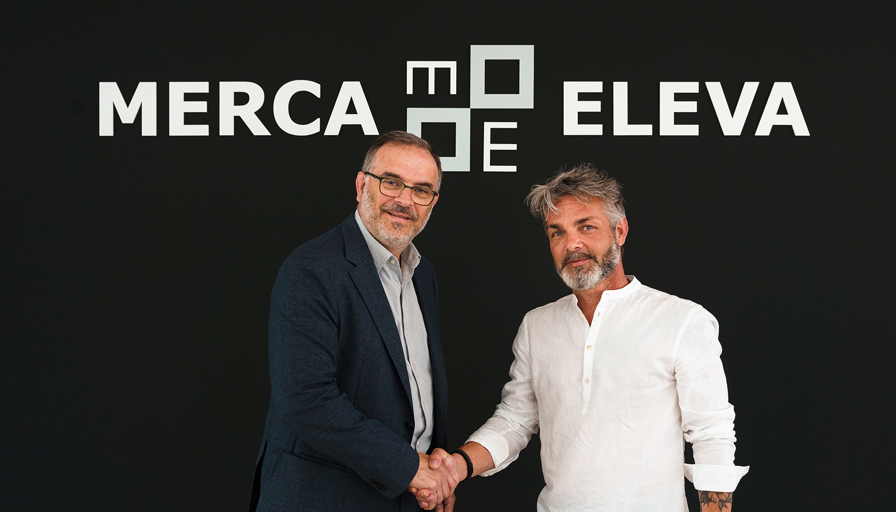 De izquierda a derecha: Jordi Varela, CEO de Mercaeleva, y Vctor Alonso, nuevo director tcnico de Mercaeleva