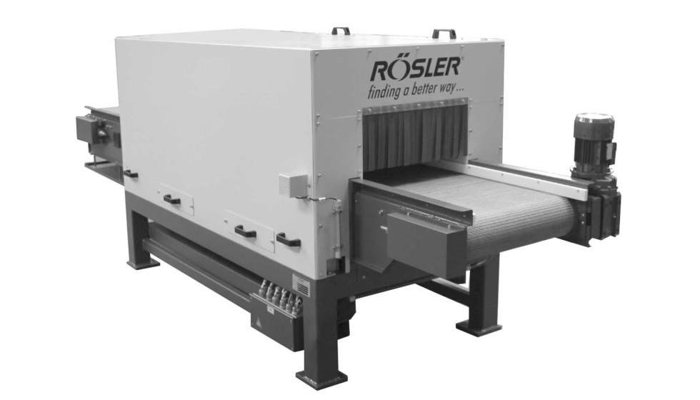 La secadora R 2000.2 BT se utiliza para secar piezas muy variadas en continuo que son sensibles a los daos