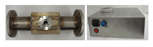 Prototipo del sensor Nir para medida online de materia grasa y humedad en pasta de aceituna