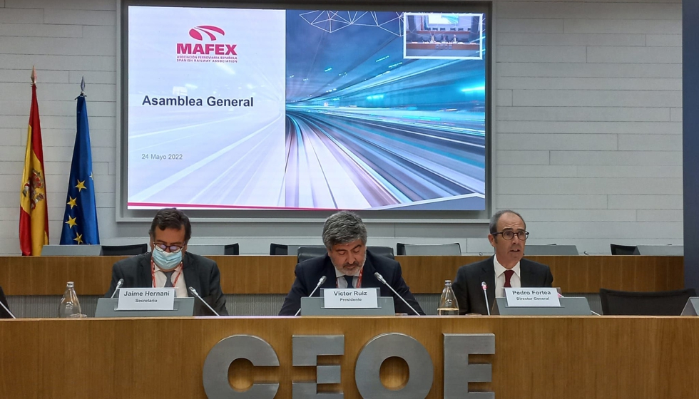 La Asociacin de la Industria Ferroviaria Espaola (Mafex) ha informado en la Asamblea General de socios...