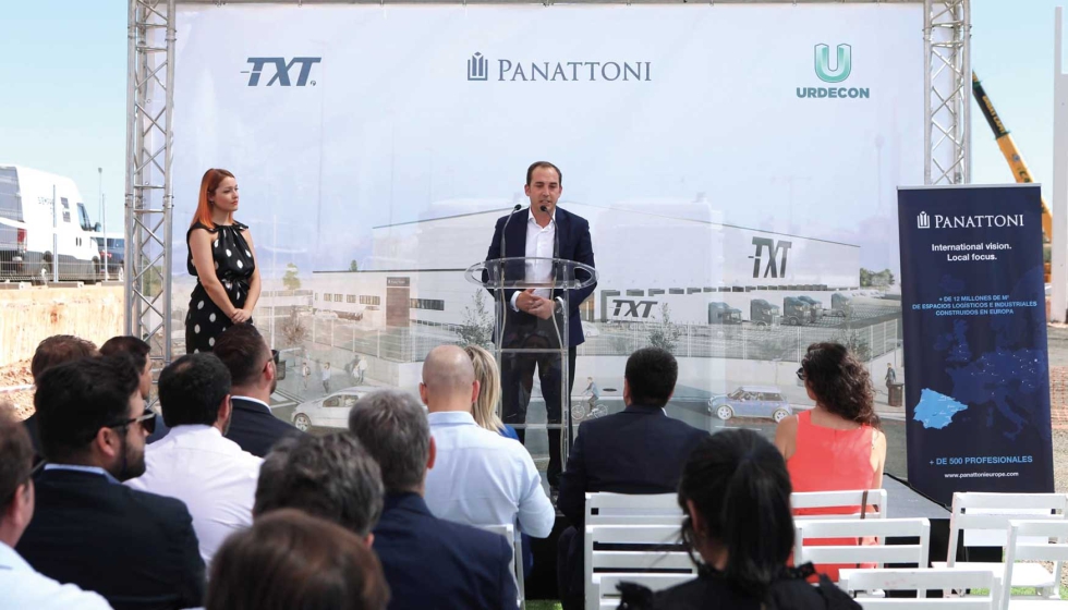 Carlos Cuevas, head of Business Development de Panattoni Iberia, durante su intervencin en el acto