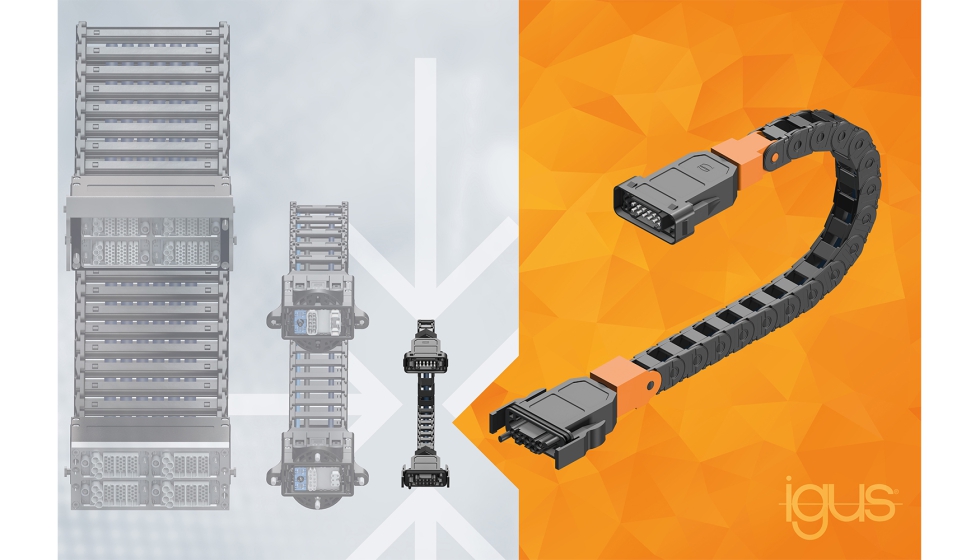 La cadena Readychain Micro-speed es la versin ms pequea de los sistemas de cadena portacables confeccionados y listos para conectar de Igus...