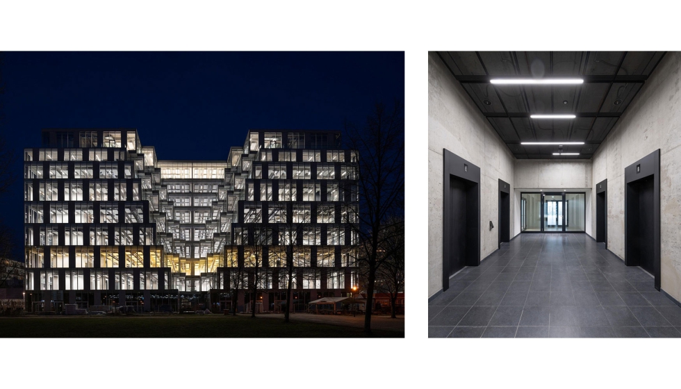 La tecnolog�a de la iluminaci�n de Trilux se ha aplicado en el sostenible edificio Up! de Berl�n, en el que se ha integrado E-Line Next LED...