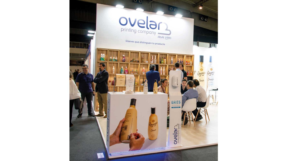 Ovelar, empresa referente en fabricacin de sleeves, apost por un stand de 56 metros cuadrados