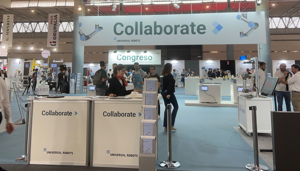 Universal Robots organiz #CollaboratePack, un congreso de robtica colaborativa en el marco de la pasada edicin de Hispack 2022...