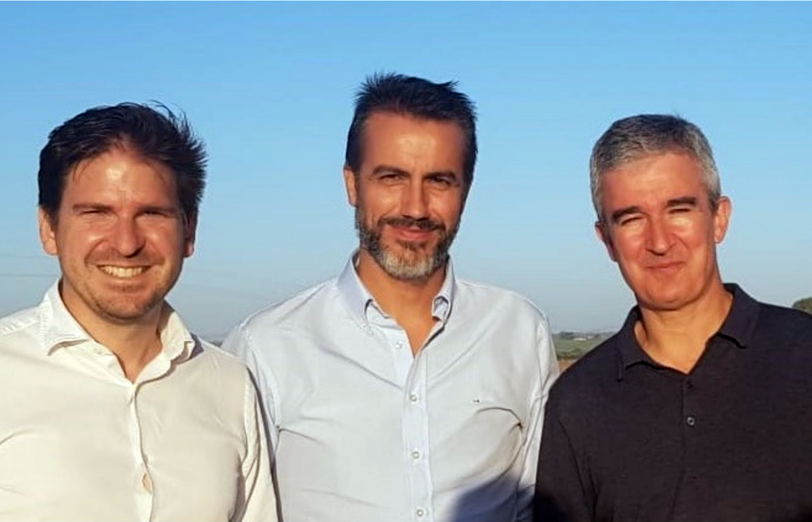 Los tres socios fundadores de ISFA (de izq. a dcha.): Asier Ugalde, Iker Barn y Miguel ngel Lpez