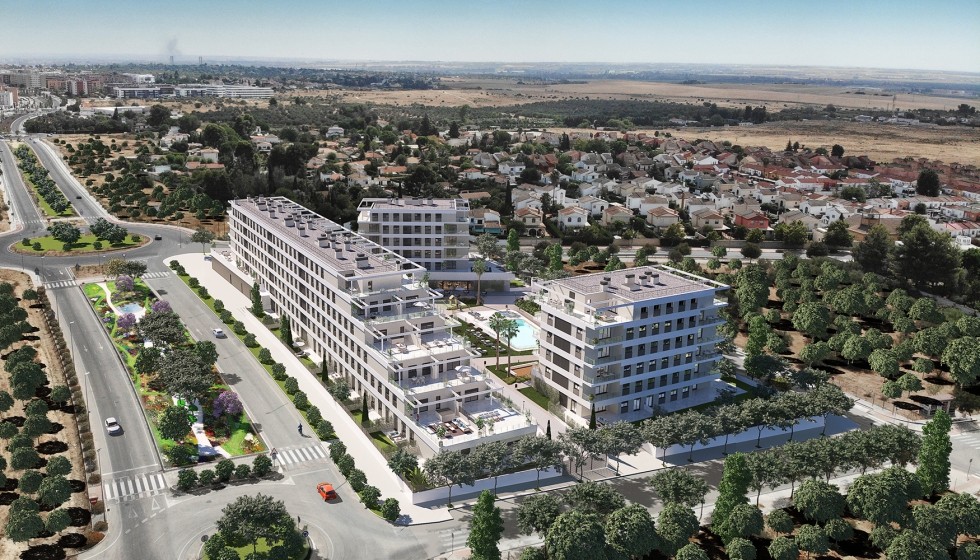 Vista a�rea del complejo residencial V�a �gora Mairena, situada a 20 minutos del centro de Sevilla