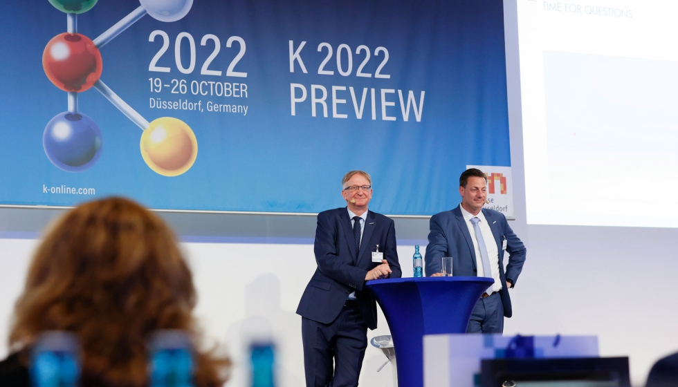 Presentacin de Sikora durante la presentacin de la K 2022. Foto: Messe Dsseldorf, Constanze Tillmann
