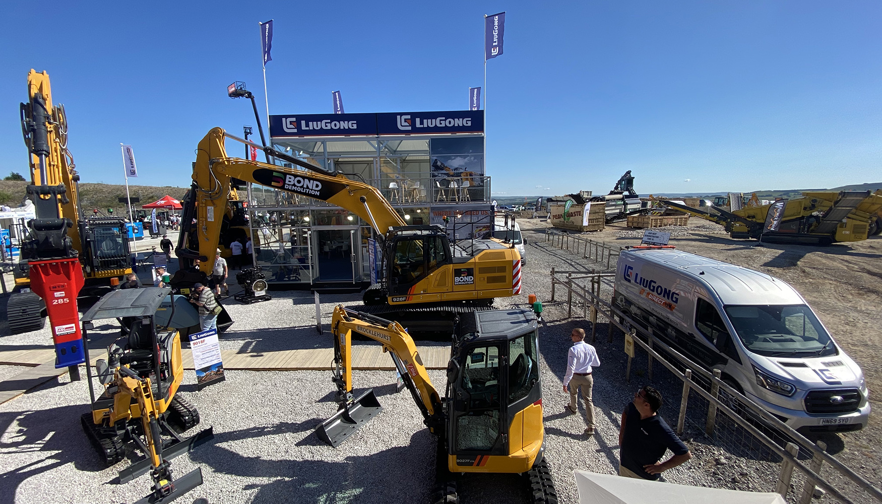 Stand de LiuGong en Hillhead 2022