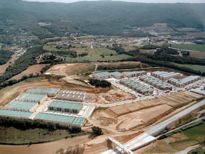 Imagen de las parcelas industriales en el parque empresarial de Llinars del Valls (Barcelona)