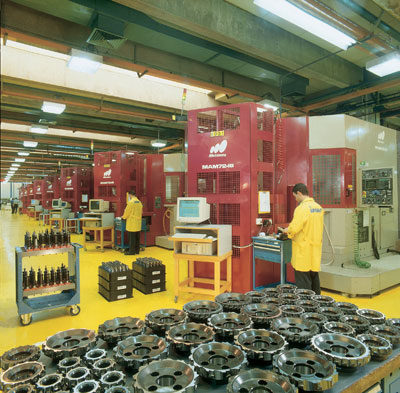 A view of one of the manufacturing plants