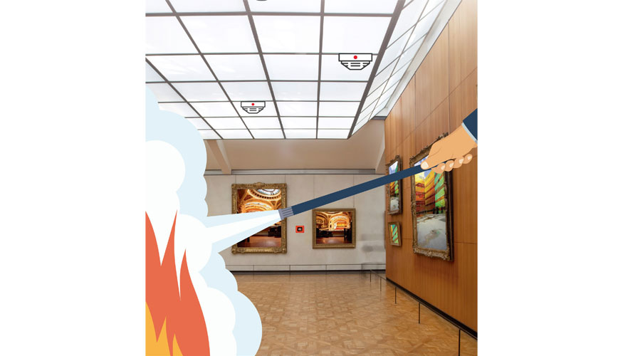 Un material artstico, como un cuadro, requiere un proteccin especfica frente a un incendio