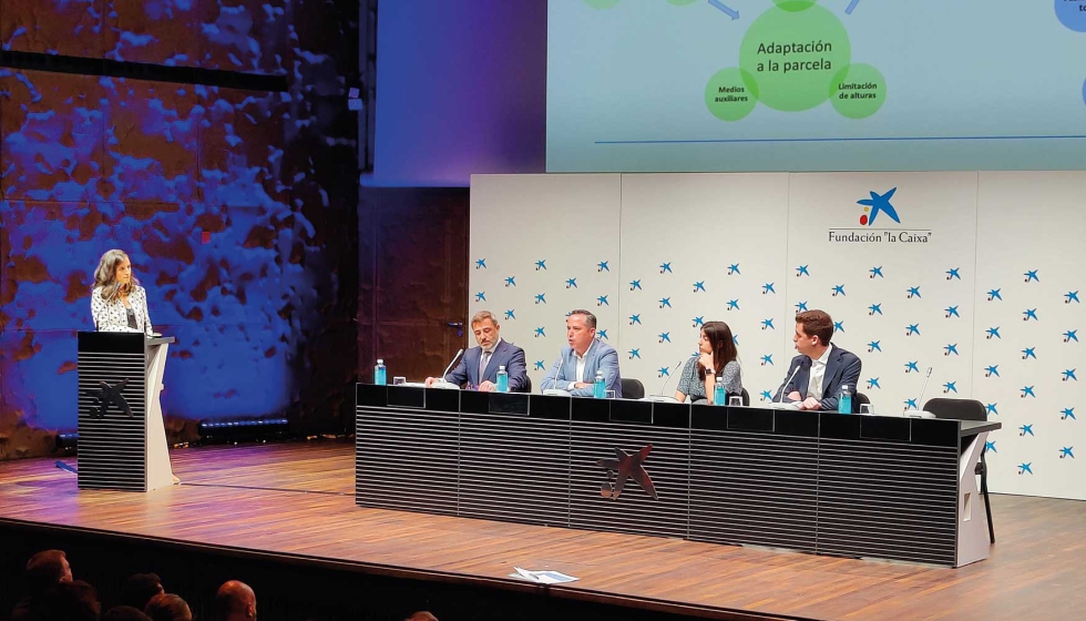 Imagen de la presentaci�n del estudio 'Vivienda Unifamiliar Industrializada', durante la Asamblea General del Cl�ster de la Edificaci�n, en Madrid...