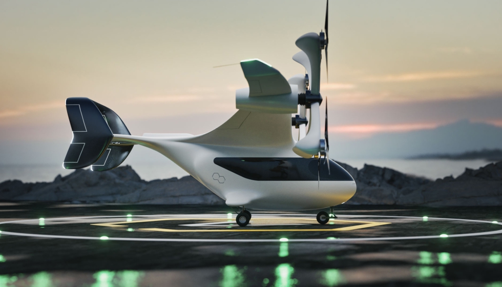 En el diseo del Concept Integrity destacan su tren de aterrizaje, brazos y fairings aerodinmicos, fabricados en fibra de carbono...