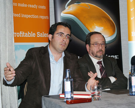 A la izquierda, el empresario Mariano Noguera, junto a Antonio Casado Blanco, de Anapat